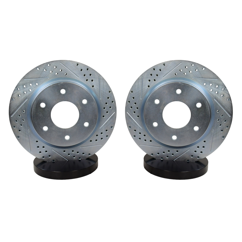 Nissan Armada Brake Rotors (2) - Front - Baer Brakes - Claw Performance, Slotted/Drilled - `03-`06